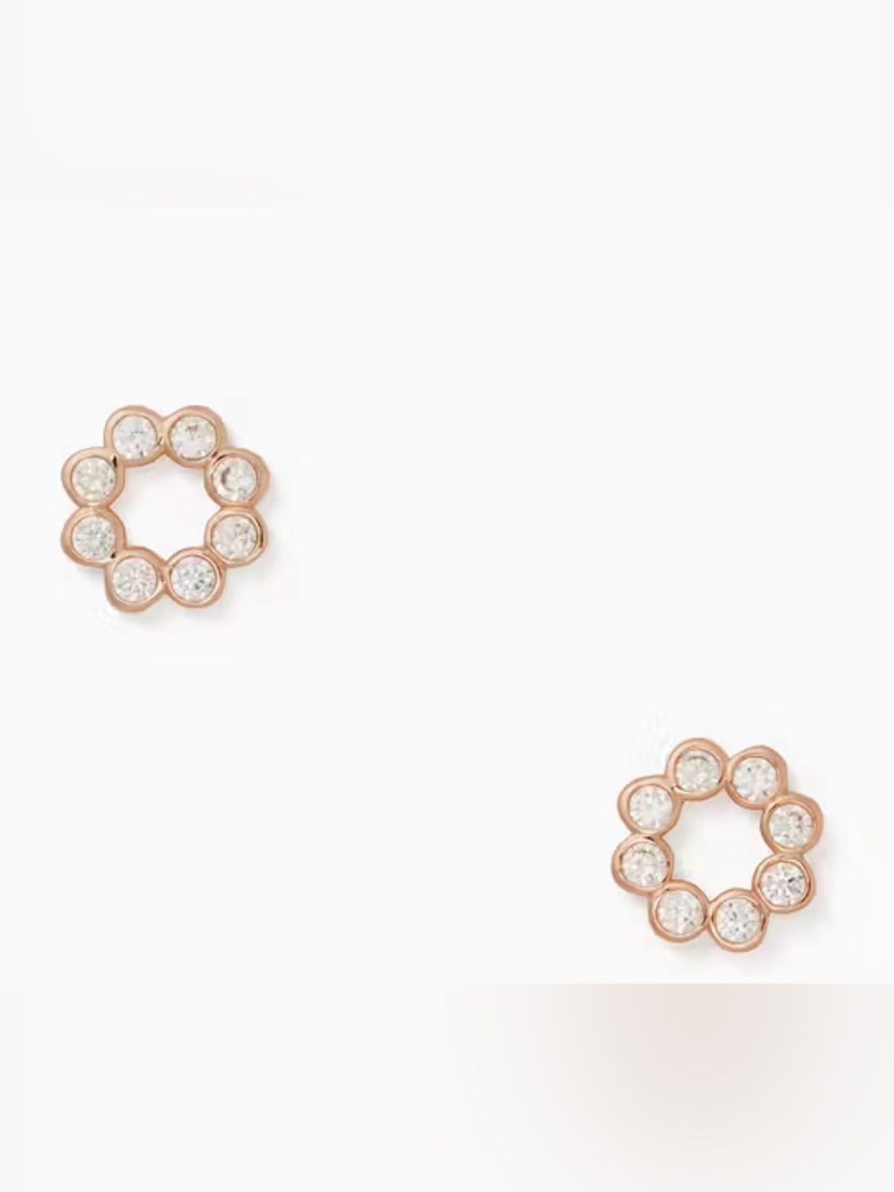 Kate Spade Rose Gold Full Circle Stud Earrings